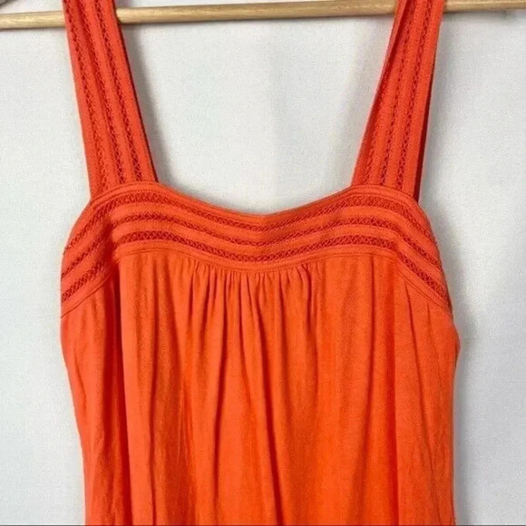 Halogen Orange Embroidered Sleeveless Tank Top S - Picture 3 of 3